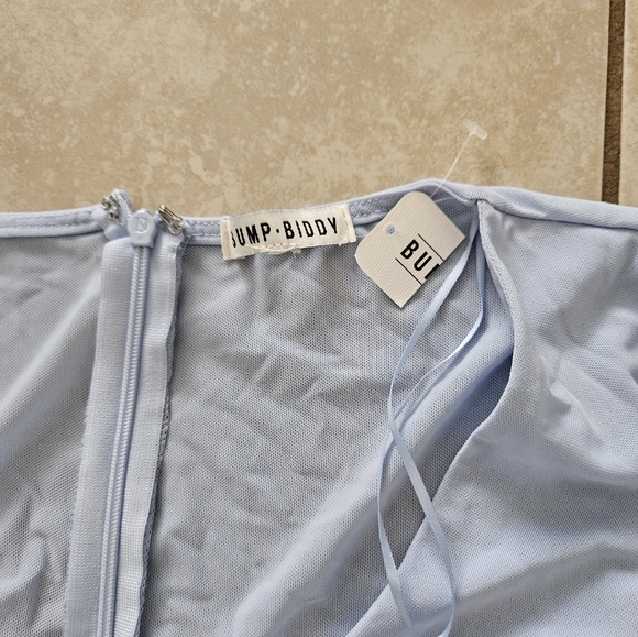 Bump biddy blue longsleeve cut out front dress - Picture 2 of 6